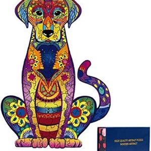 Wooden Dog Puzzle for Adults